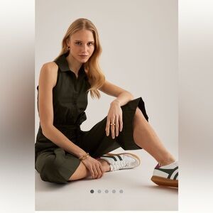 NWT Maeve Cropped Halter Jumpsuit:
Magic Fabric Edition